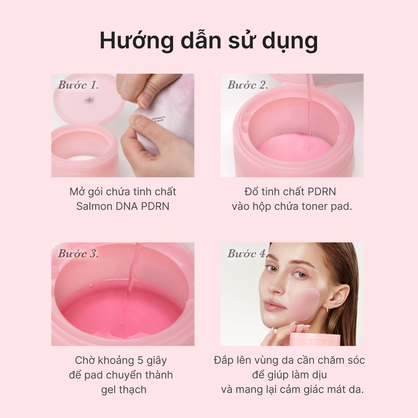 PDRN Pink Collagen Gel Toner Pad