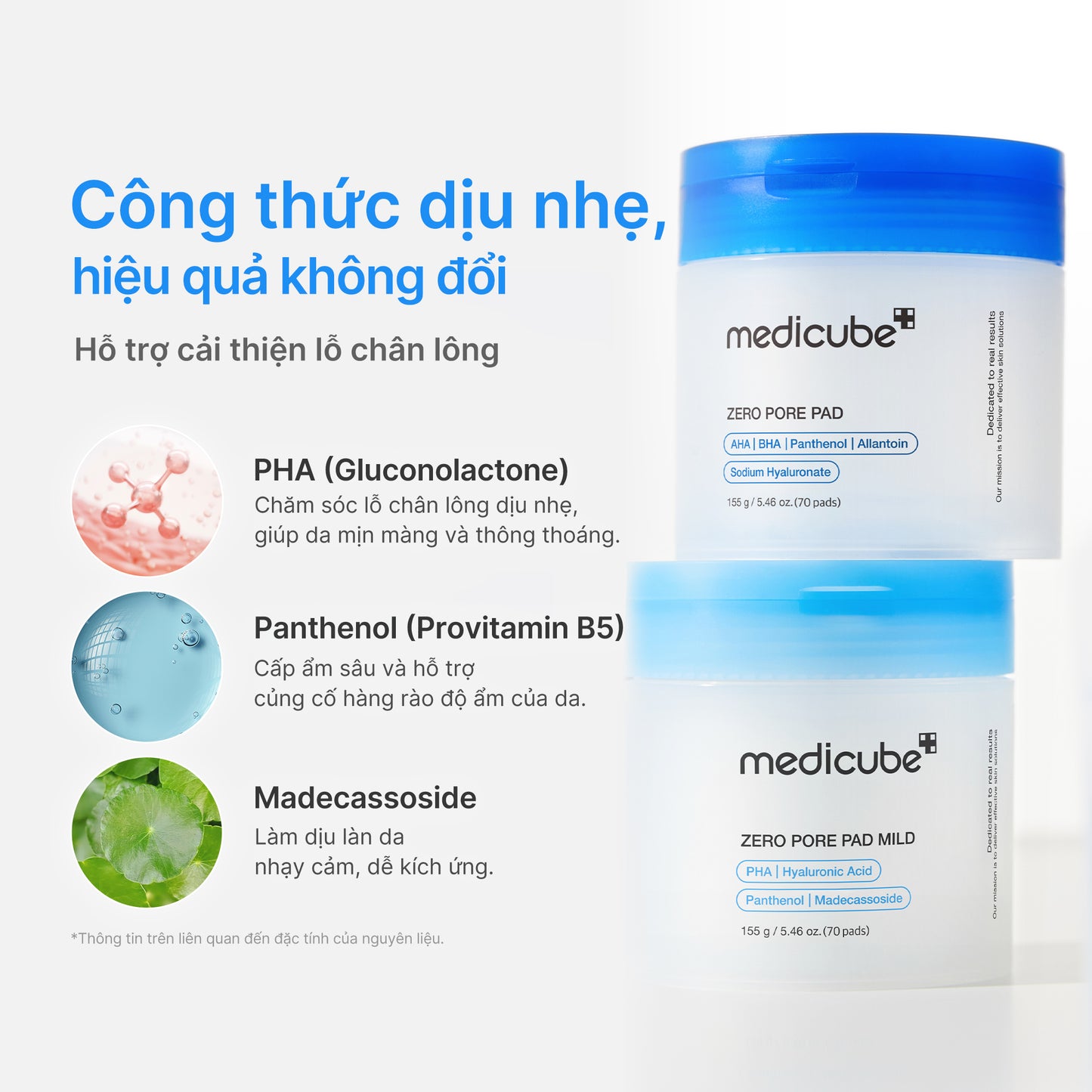 Zero Pore Madecassoside Pads (Mild)