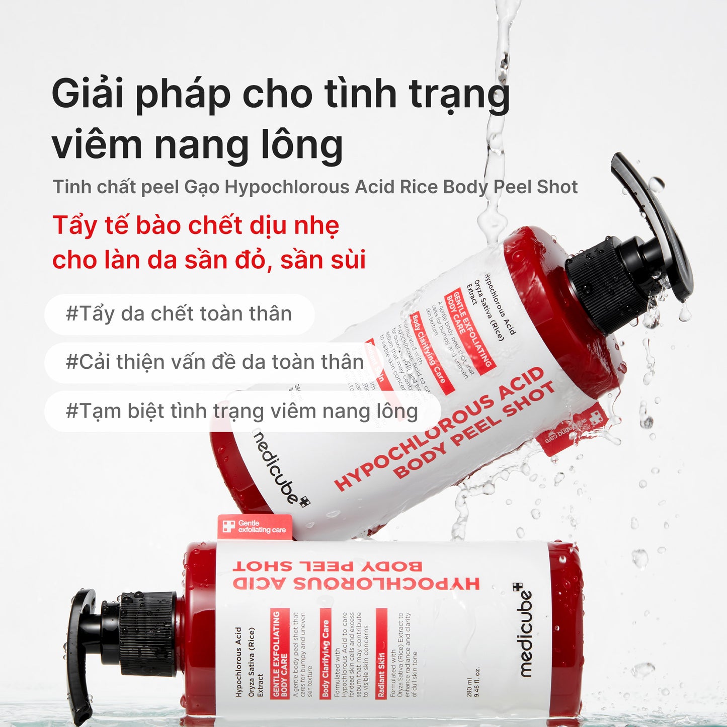 Hypochlorous Acid Rice Body Peel Shot