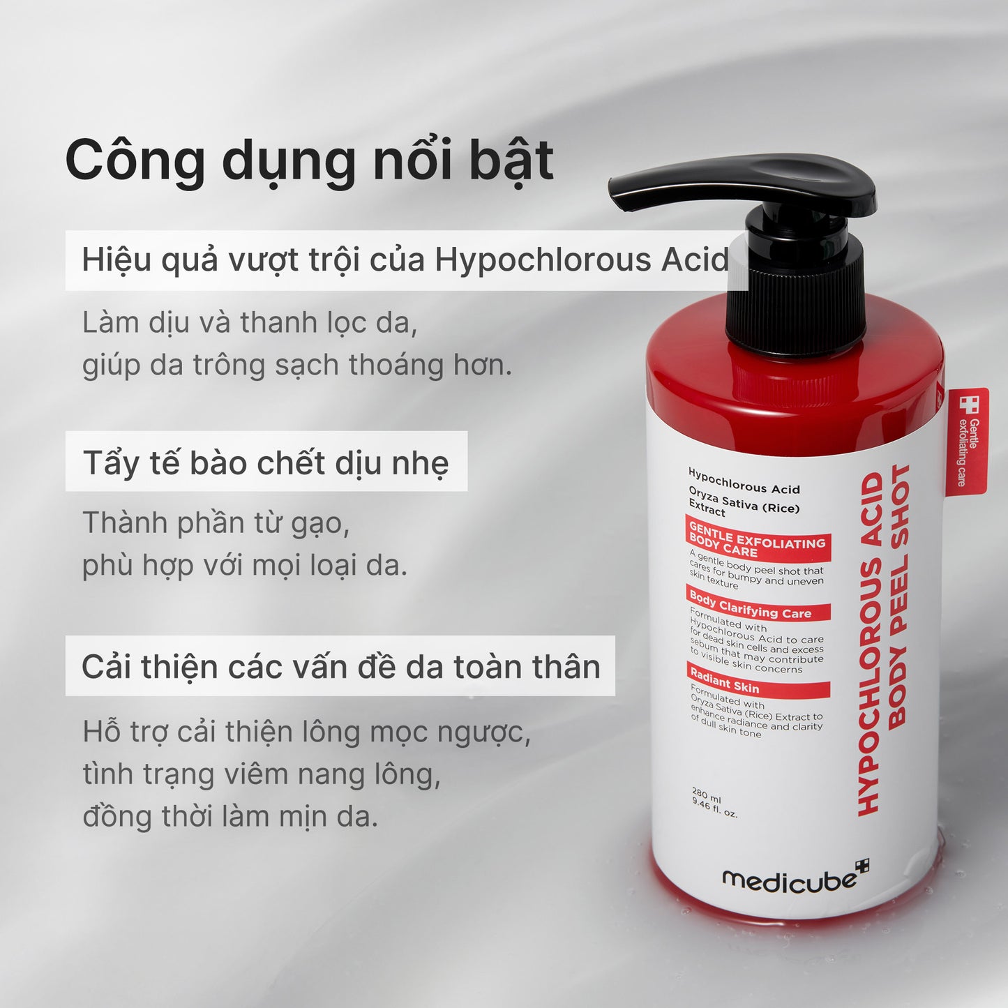 Hypochlorous Acid Rice Body Peel Shot
