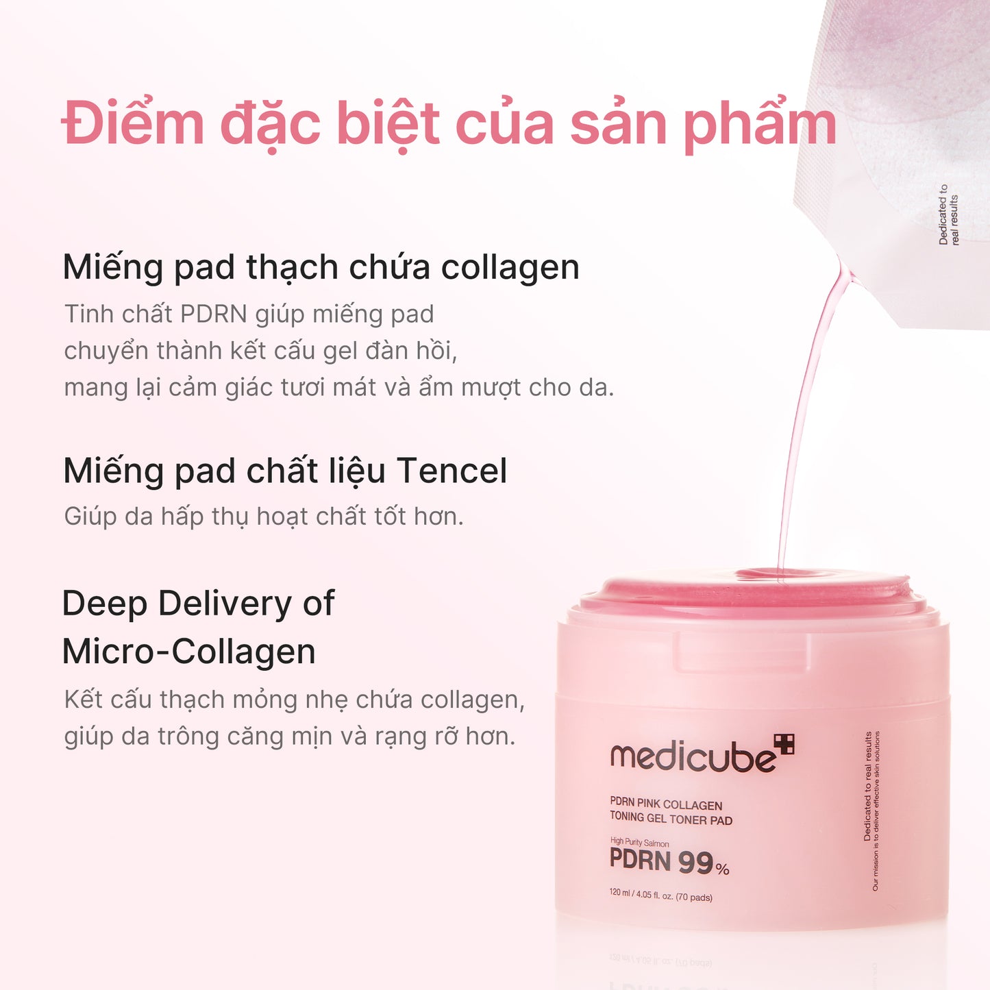 PDRN Pink Collagen Gel Toner Pad