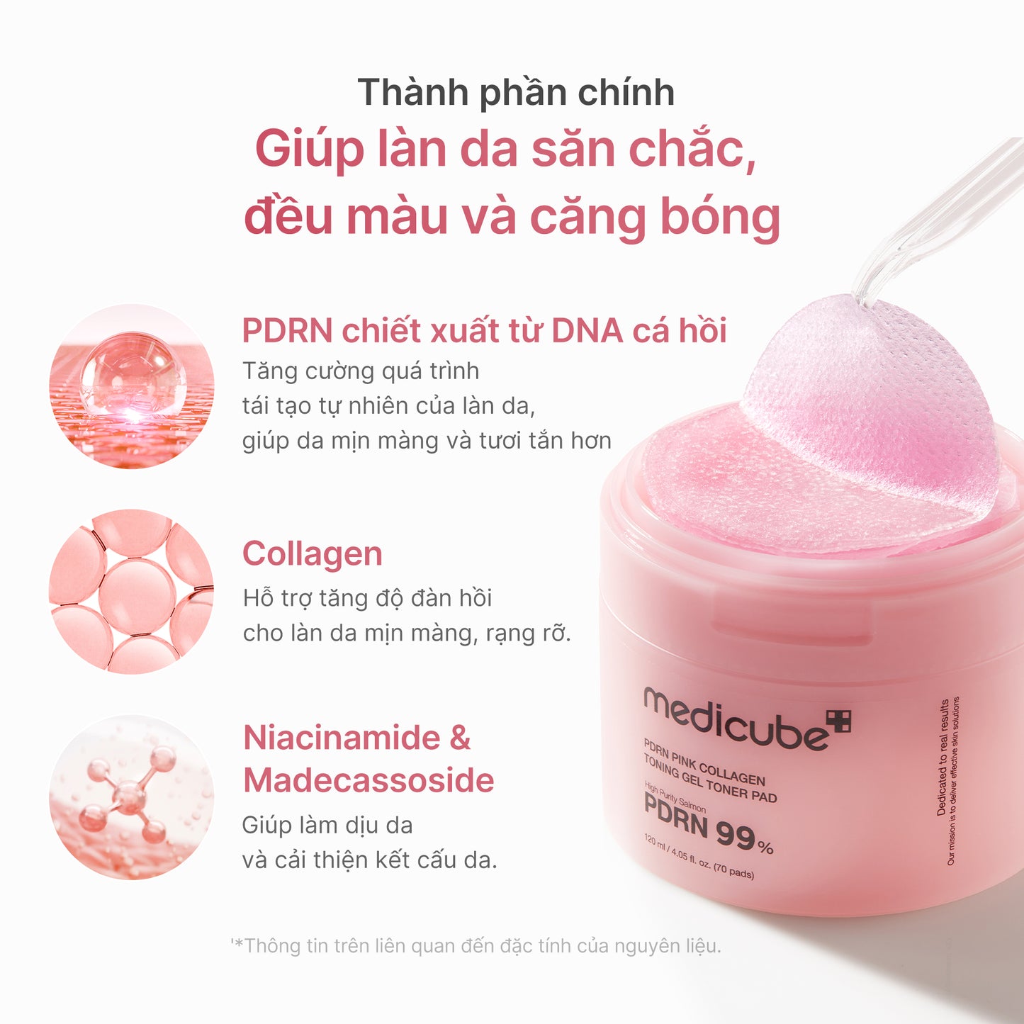 PDRN Pink Collagen Gel Toner Pad